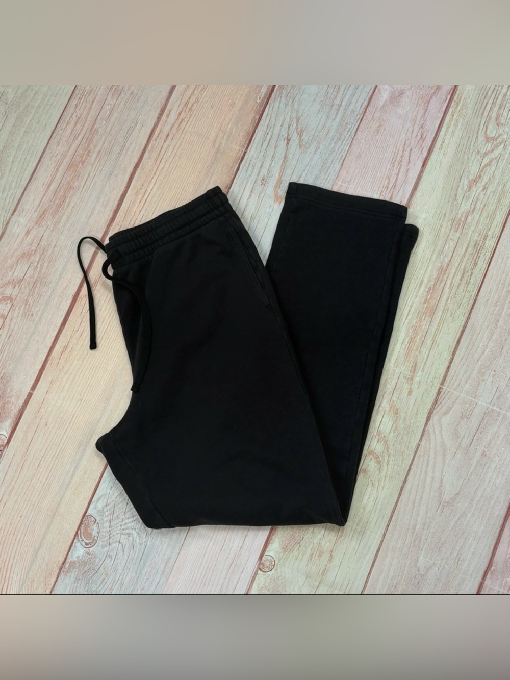 Tek Gear Men's Black Athletic Straight-Leg Sweatpants Size Medium